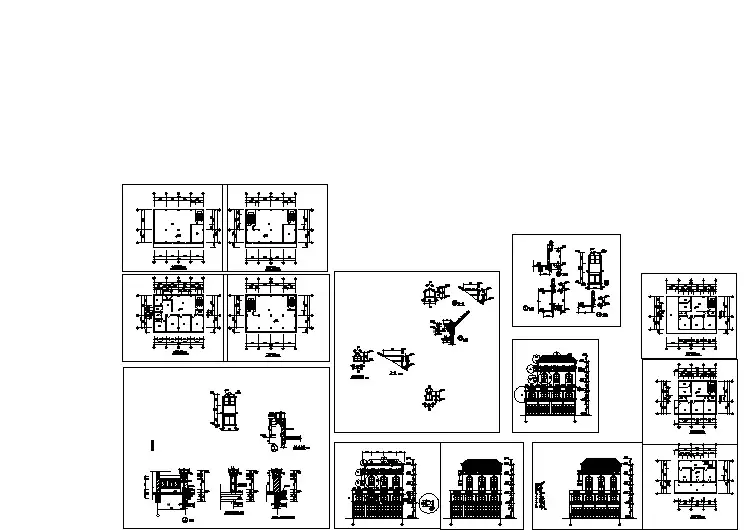 某地五层别墅建筑CAD设计施工图纸