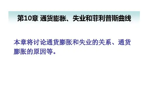 10通货膨胀 失业和菲利普斯曲线-1
