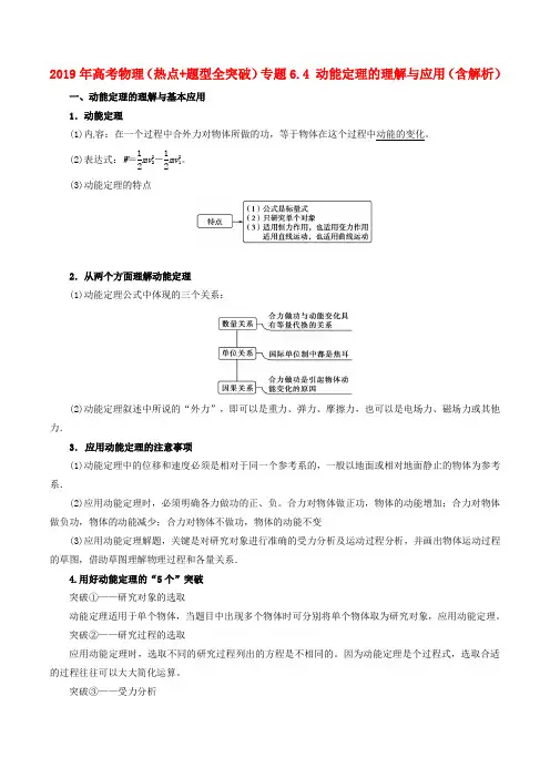 2019年高考物理(热点+题型全突破)专题6.4 动能定理的理解与应用(含解析).doc