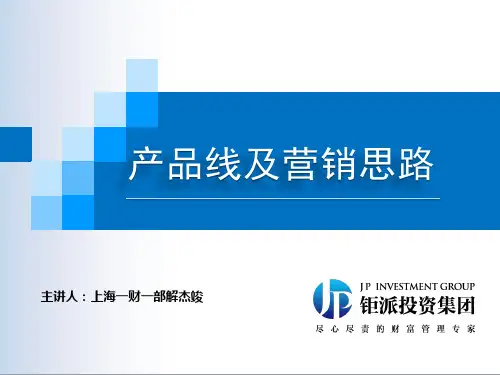 产品线与营销思路