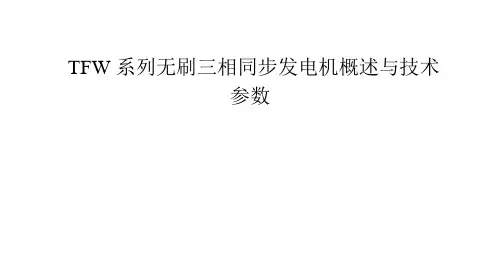TFW系列无刷三相同步发电机概述与技术参数