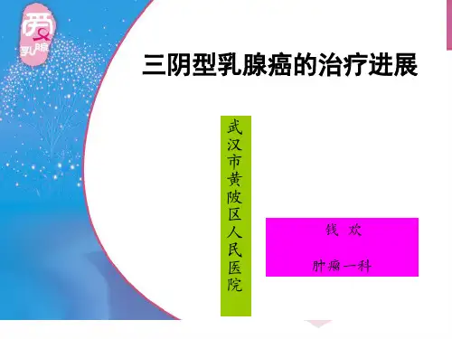 三阴型乳腺癌的治疗进展 (1)