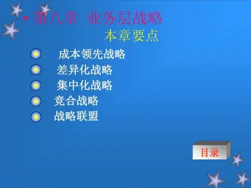业务层战略