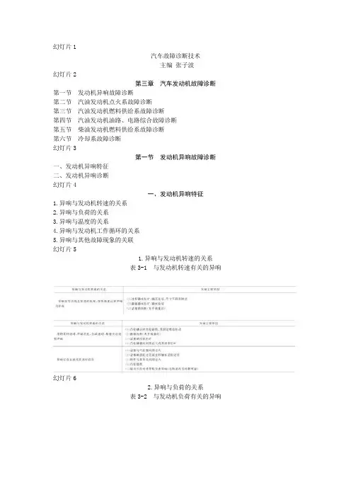 汽车发动机故障诊断2