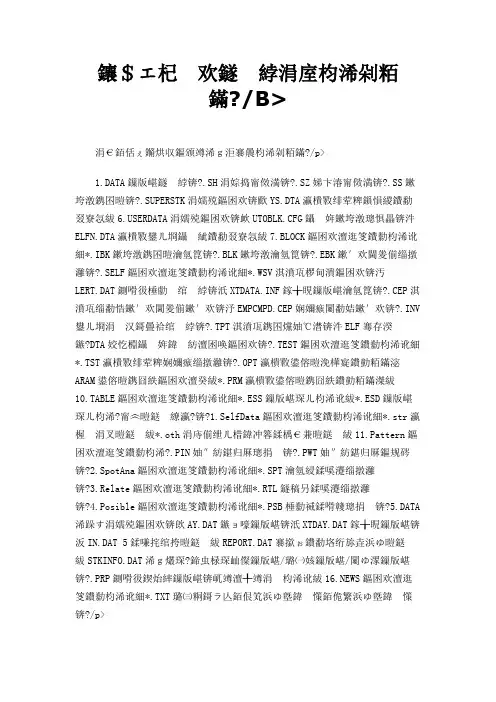 股票软件目录与文件结构