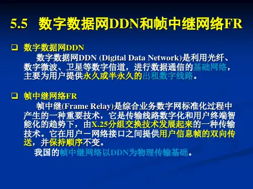 数字数据网DDN和帧中继网络FR