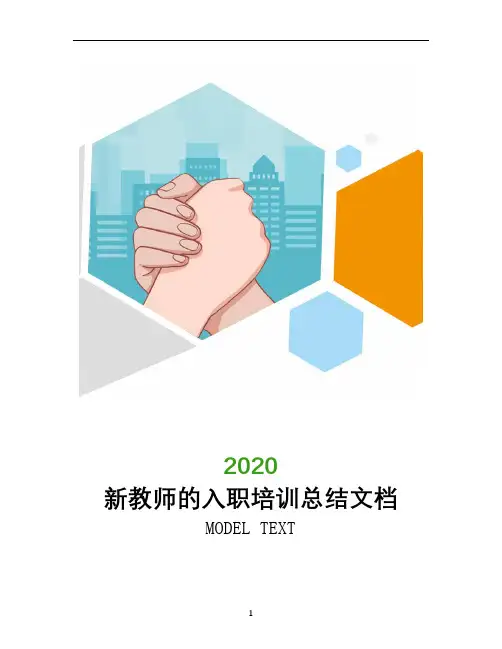 新教师的入职培训总结文档