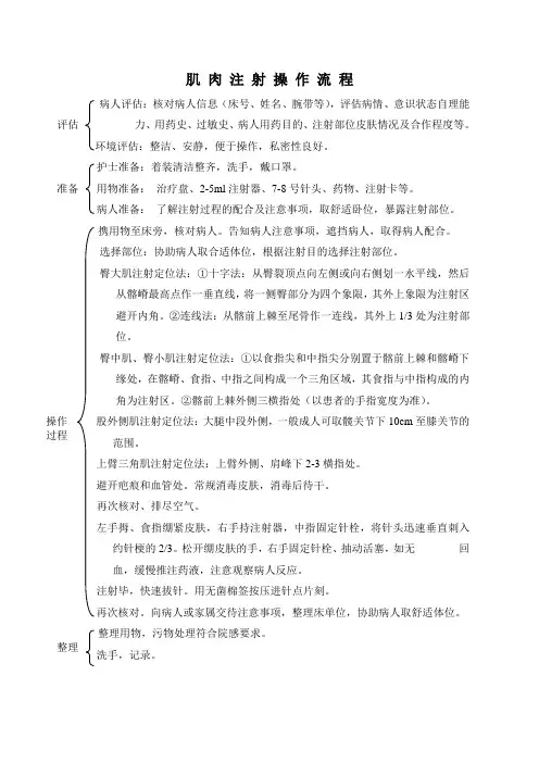 肌肉注射操作流程 2