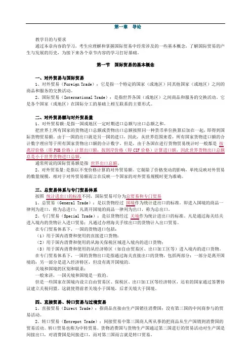 国际贸易理论与实务串计1-16章