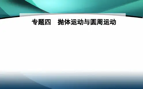 2019-2020年高中物理学业水平测试复习专题四考点2抛体运动