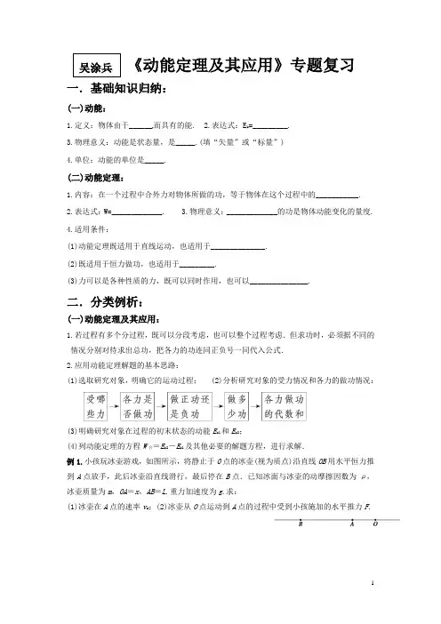 动能定理及其应用专题