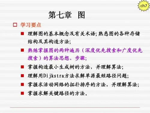 数据结构 课件 第七章 图