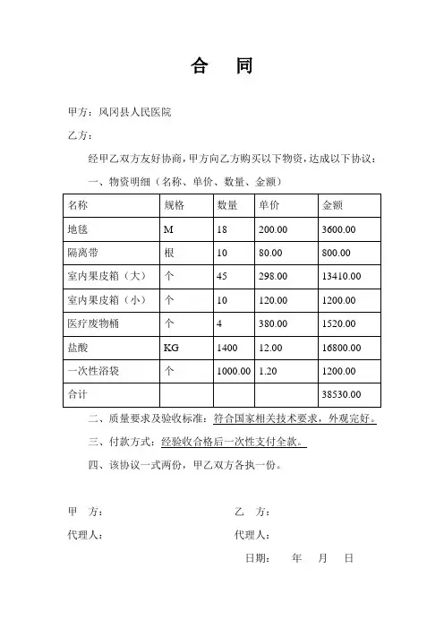 购销合同