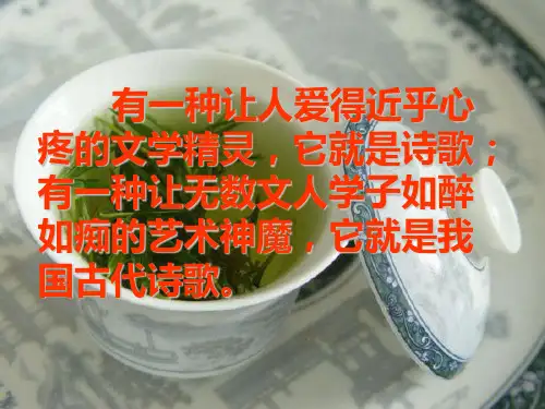 初一语文诗歌鉴赏专题