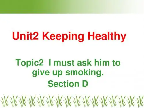 Unit2 Keeping Healthy