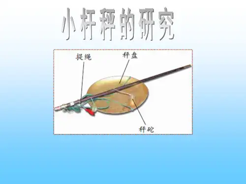 小杆秤的制作