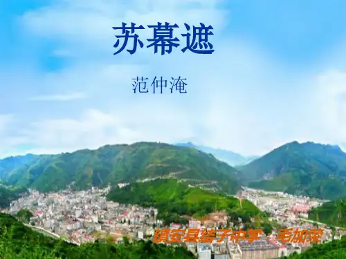 苏幕遮课件