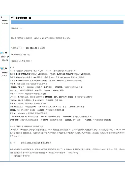 VCD维修资料数据