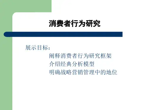 消费者购买行为研究(ppt 36页)