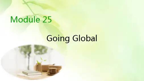 2019-2020学年北师大版高中英语选修九同步课件：Unit 25 Going Global Period 2
