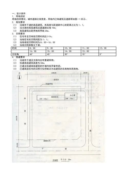 场地设计习题