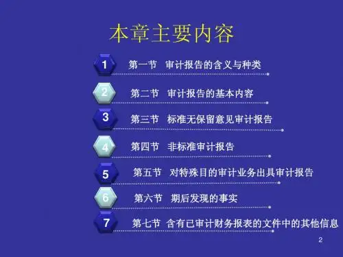 第十二章 审计报告