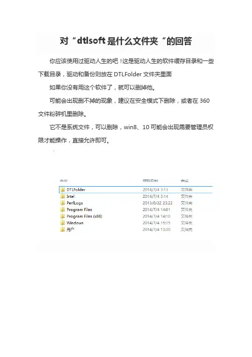 dtlsoft是什么文件夹