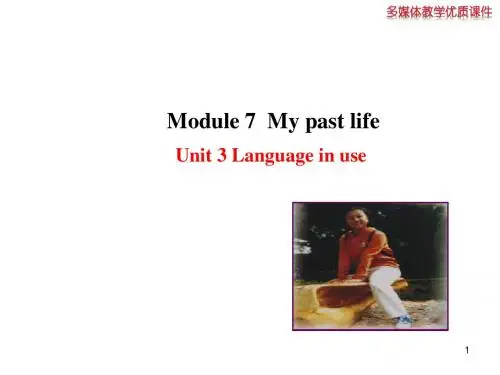 Module 7 Unit 3 Language in use 课件2(外研版七年级下册)