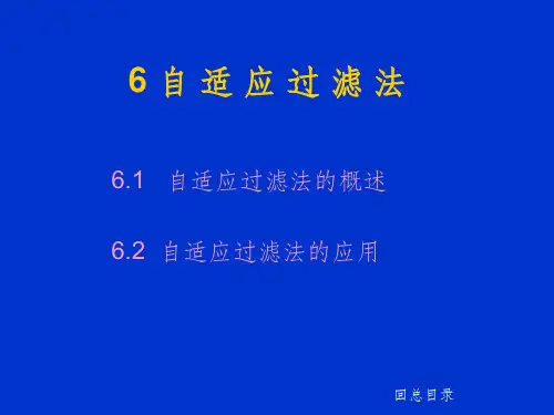 第六章 自适应过滤法ppt课件