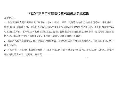 羊水栓塞抢救流程图