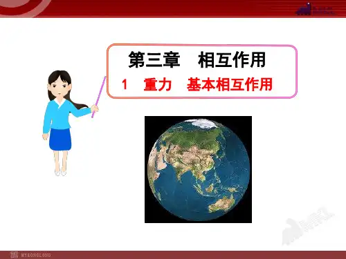 高中物理课件3.1  重力  基本相互作用