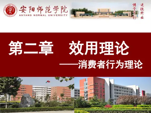 微观第二章消费者选择