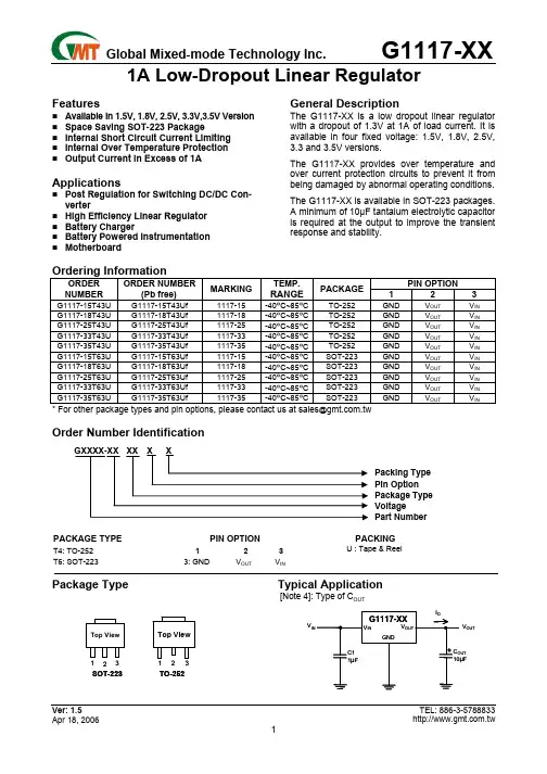 G1117-15T43U中文资料