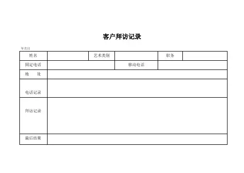 客户拜访记录.doc
