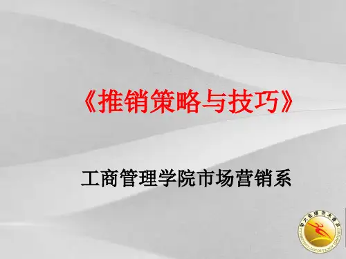 市场推销策略与技巧
