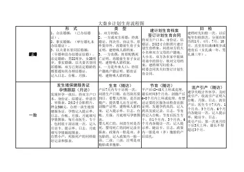计划生育工作流程图