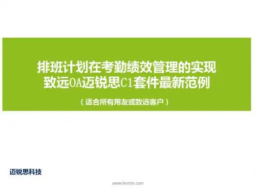 排班计划绩效管理最新范例
