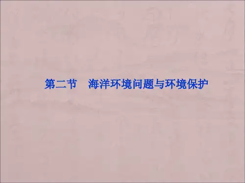 人教版高中地理选修2第六章第二节《海洋环境问题与环境保护》ppt课件1