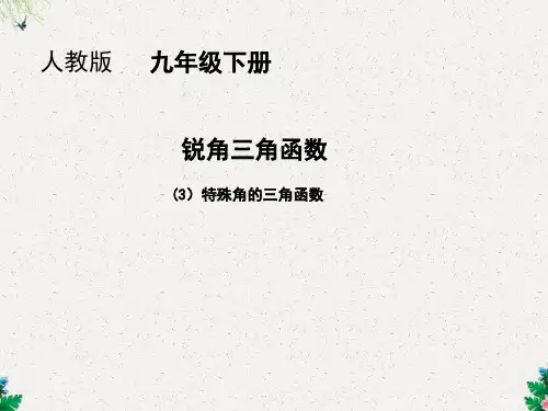 数学九年级北师大版 1 锐角三角函数 2