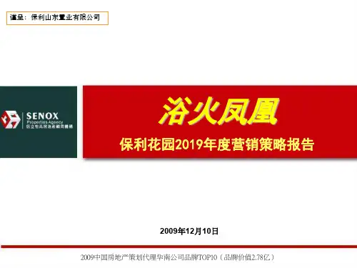 济南保利花园2019年度营销策略报告161p