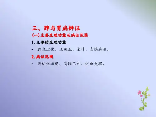 脾病辨证PPT
