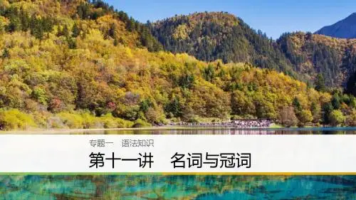 【高考英语】2018最新英语高考(天津专版)二轮复习课件：专题一 语法知识 第十一讲