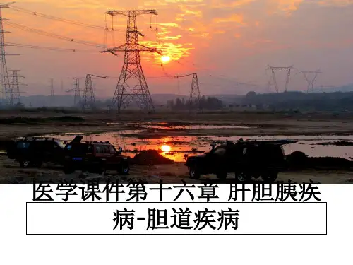 最新医学课件第十六章 肝胆胰疾病-胆道疾病ppt课件