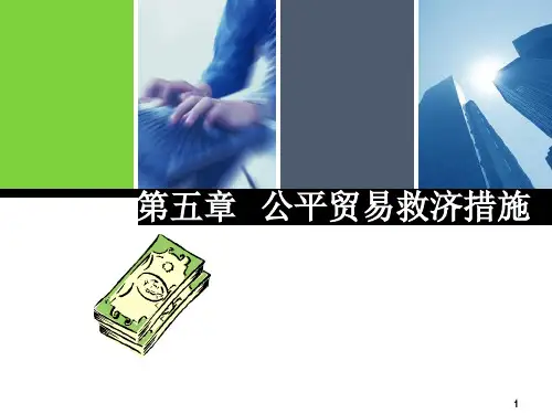 国际贸易理论与实务 第五章 公平贸易救济措施