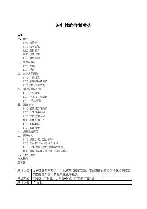 流行性脑脊髓膜炎