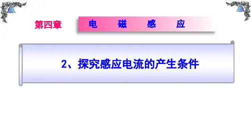 人教版物理选修3-2 4.2 探究感应电流的产生条件(课件 素材)