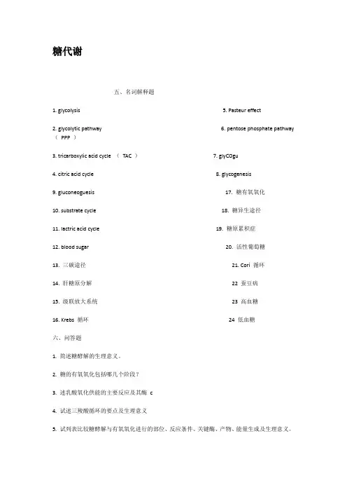糖代谢