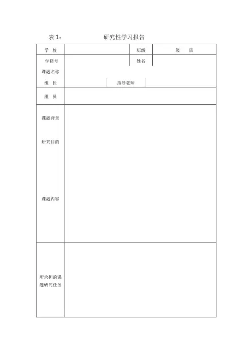 综合实践活动记录表 2