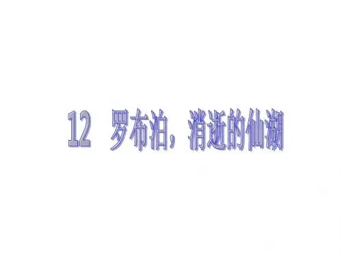 【SQDH】2015-2016学年(人教版)八年级语文下册:12 罗布泊,消逝的仙湖