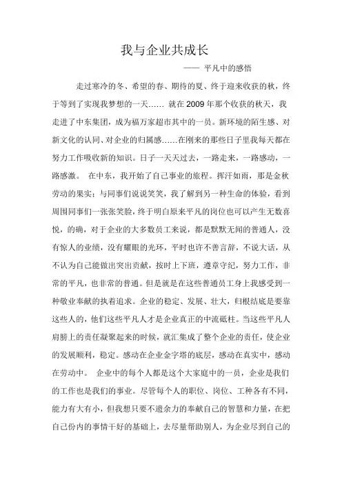 我与企业共成长 3